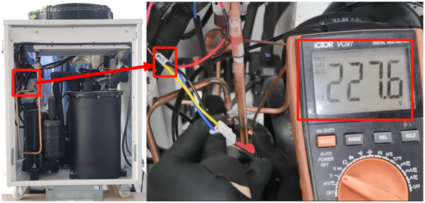 冷水機發(fā)熱棒位置